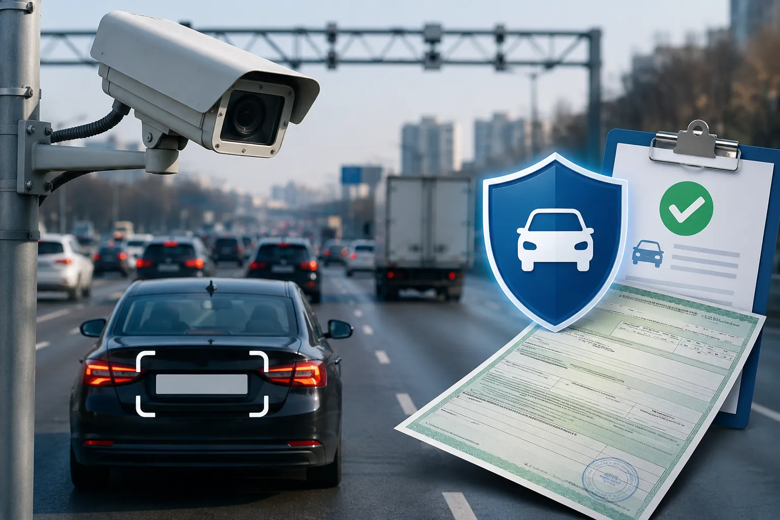 Камеры начнут проверять ОСАГО автоматически